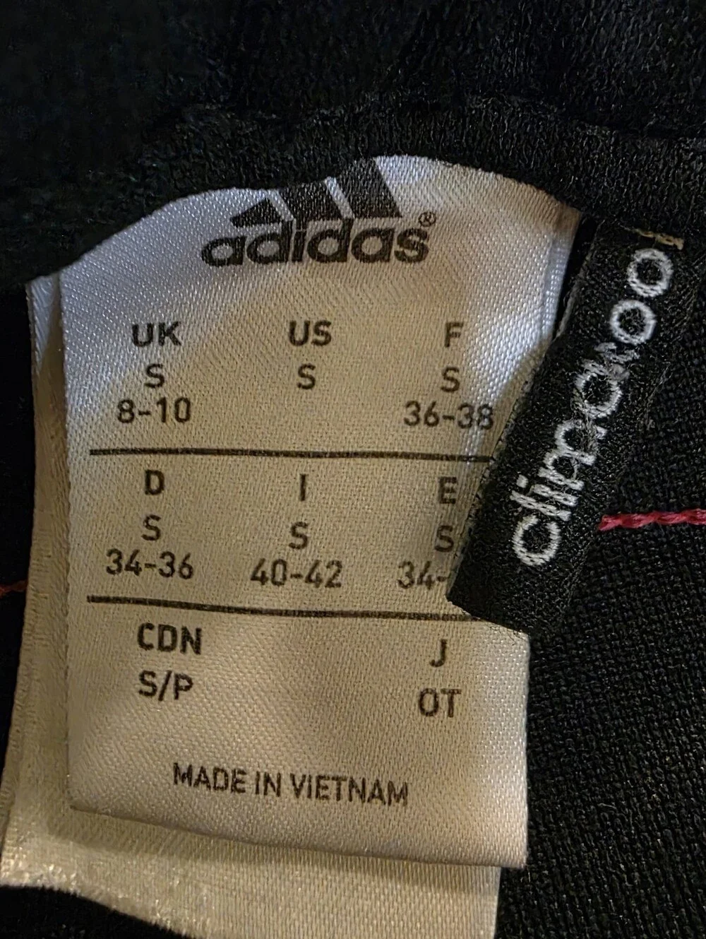 adidas Black With Hot Pink Stripe Details Athletic Joggers  Zip Pockets Size Sm.